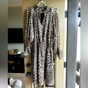Rachel Roy leopard dress w/ cinched waist (3X)